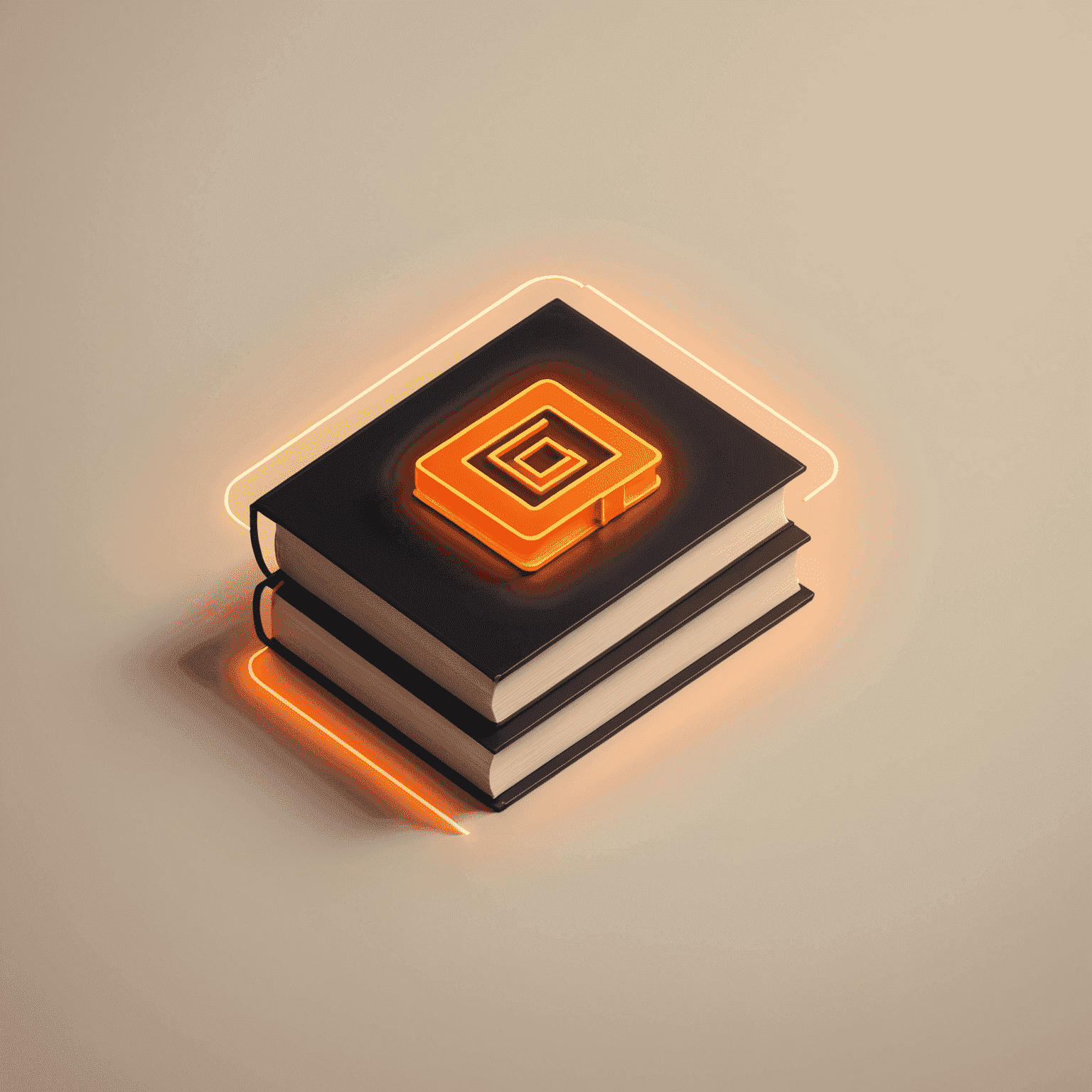 Caliblee.com logo featuring a stylized book with neon orange glow