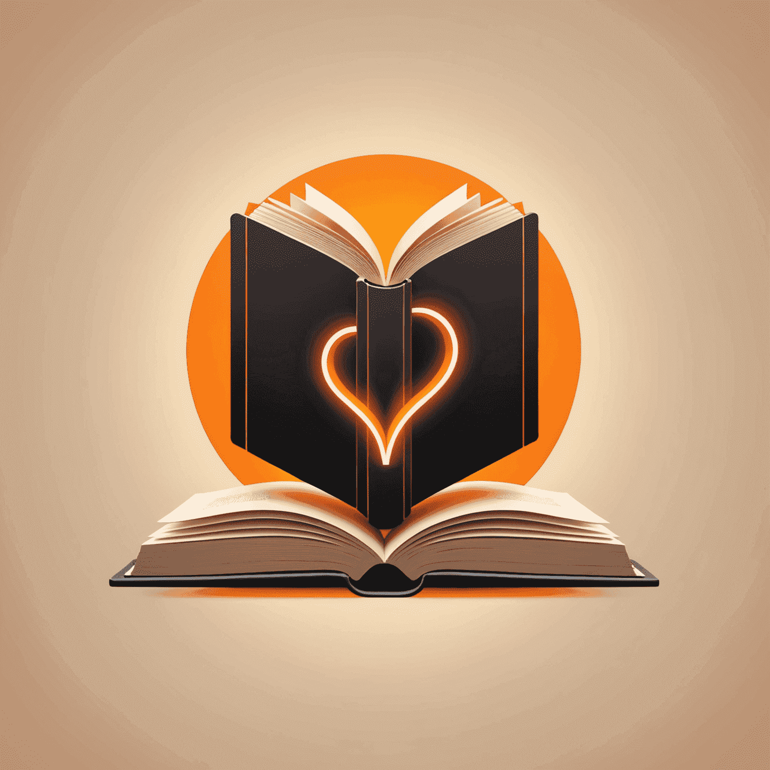 Caliblee.com logo featuring a stylized book with neon orange glow