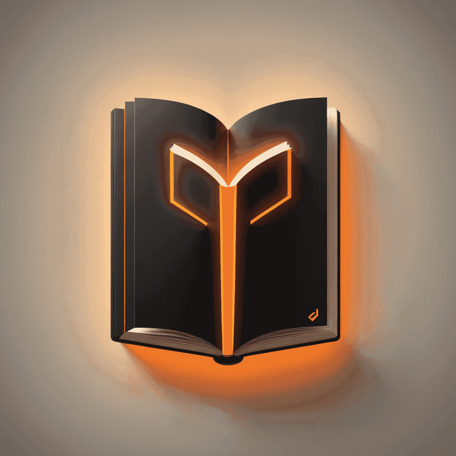 Caliblee.com logo featuring a stylized book with neon orange glow
