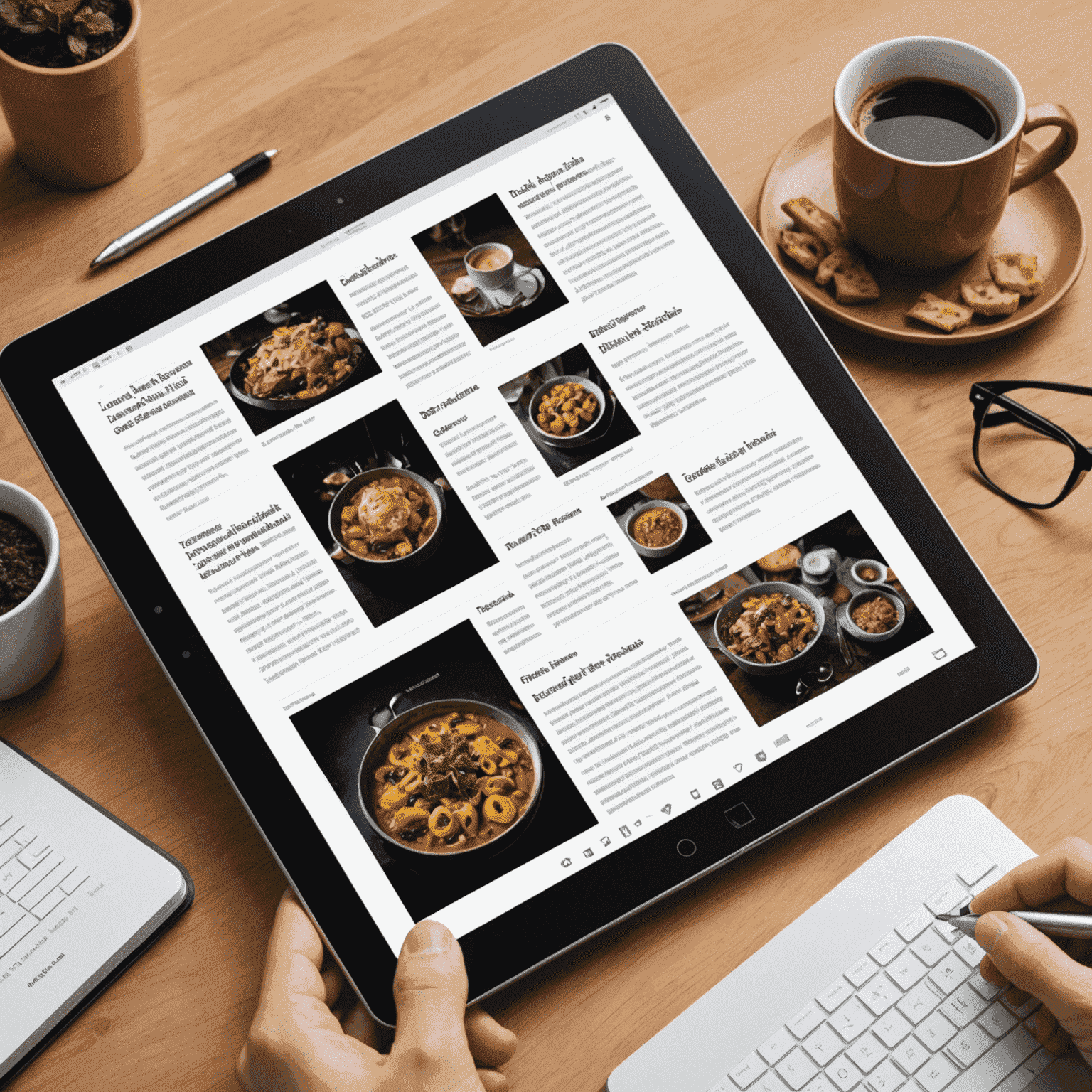 E-book pages with various custom layouts, fonts, and formatting options